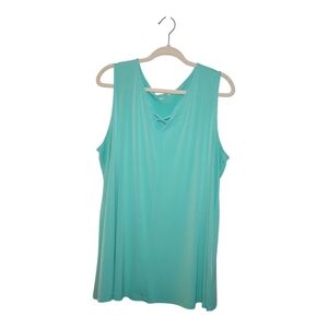 Catherines Sleeveless Criss Cross Top Women's 1X 18/20W
